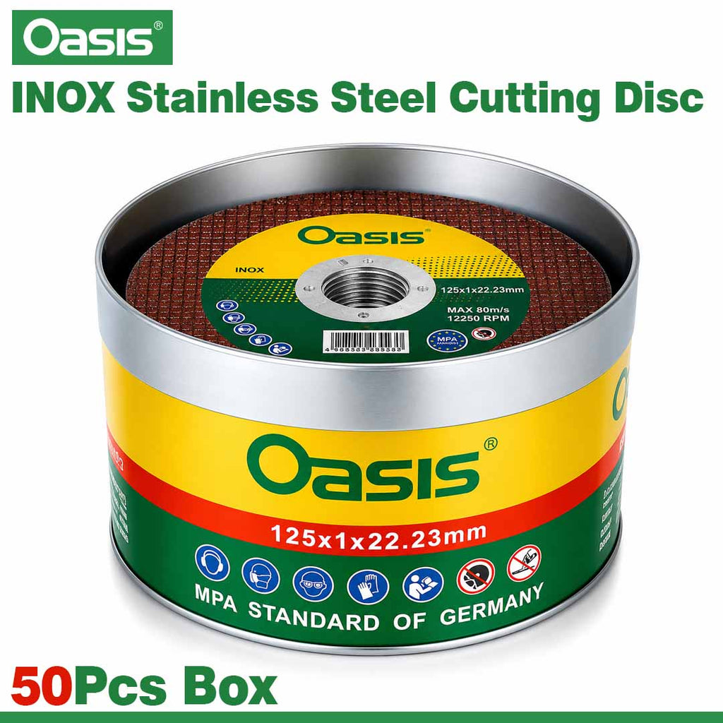 Oasis 5 Inch INOX Stainless Steel Cutting Disc 50Pcs Box