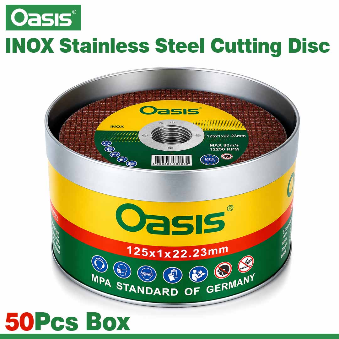 Oasis 5 Inch INOX Stainless Steel Cutting Disc 50Pcs Box