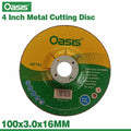 Oasis 4 Inch Metal Cutting Disc 100x3.0x16mm | Heavy Duty Steel Cutting Disc