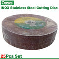Oasis 4" INOX Stainless Steel Cutting Disc (25Pcs Set) 107x1.2x16mm
