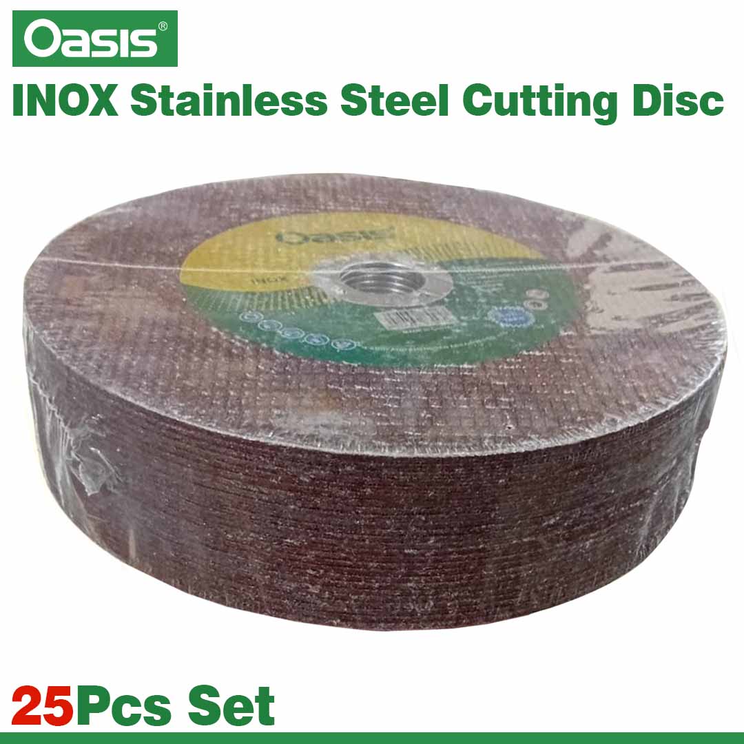 Oasis 4" INOX Stainless Steel Cutting Disc (25Pcs Set) 107x1.2x16mm