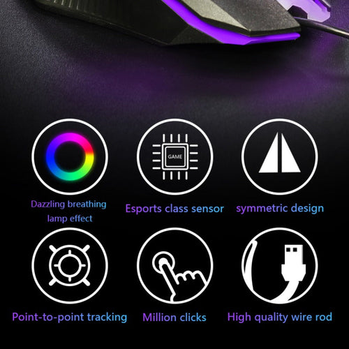Banda MW800 RGB Esports Gaming Mouse – Precision Control, Dazzling Lighting, and Streamlined Comfort