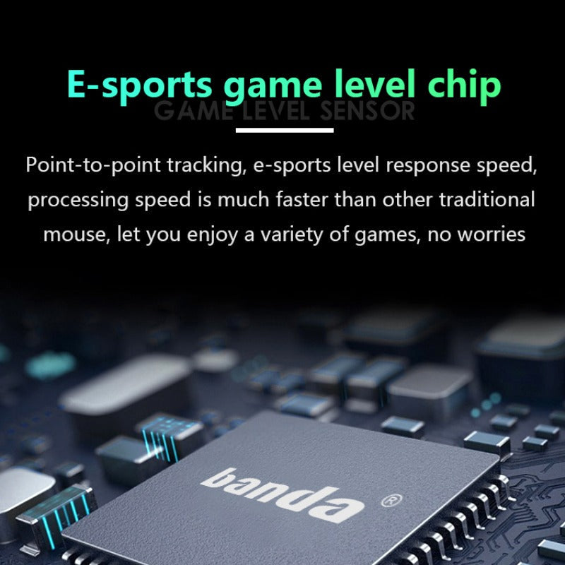 Banda MW800 RGB Esports Gaming Mouse – Precision Control, Dazzling Lighting, and Streamlined Comfort