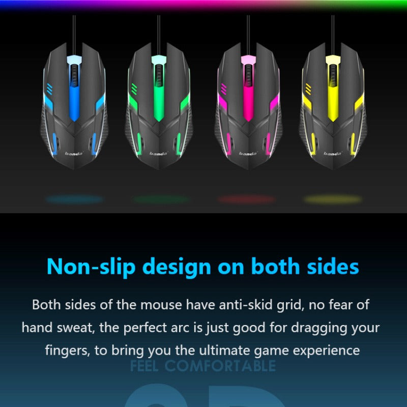 Banda MW800 RGB Esports Gaming Mouse – Precision Control, Dazzling Lighting, and Streamlined Comfort