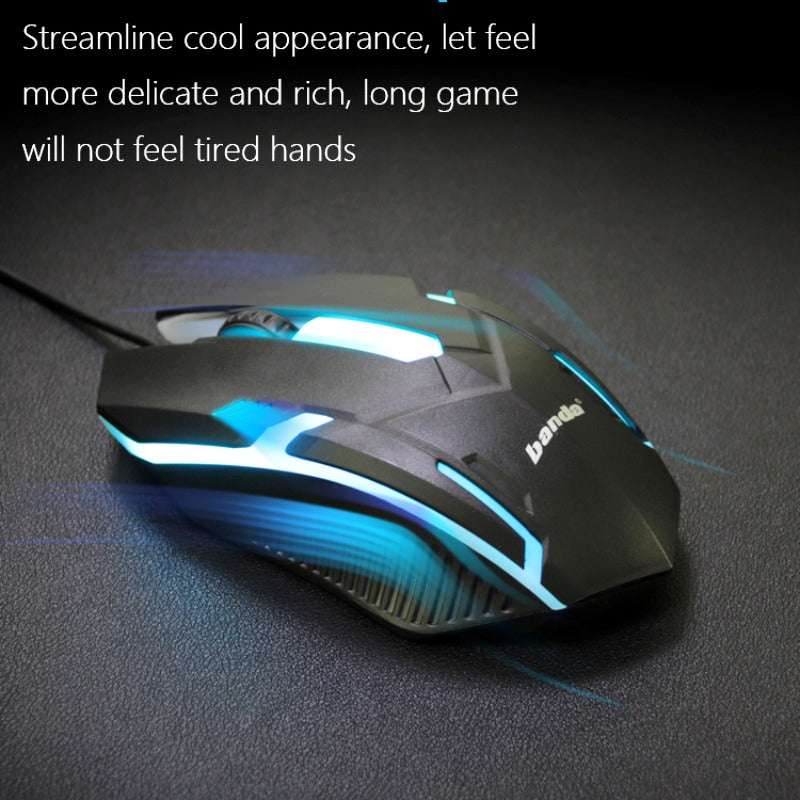 Banda MW800 RGB Esports Gaming Mouse – Precision Control, Dazzling Lighting, and Streamlined Comfort